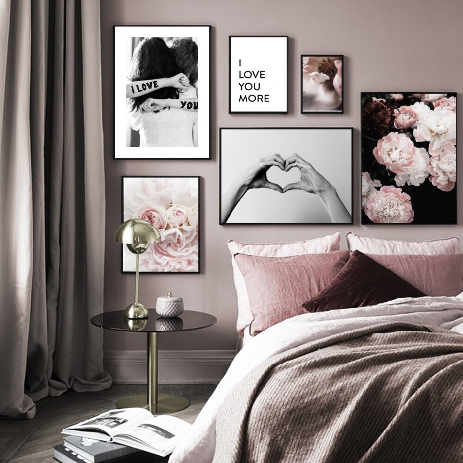 Постеры в спальню над кроватью