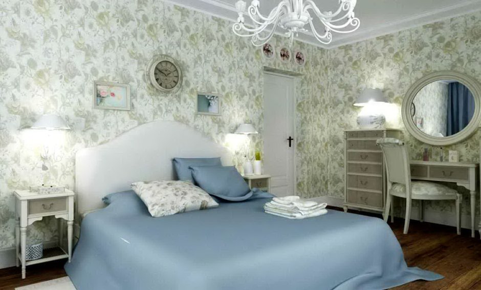 Голубая спальня Прованс