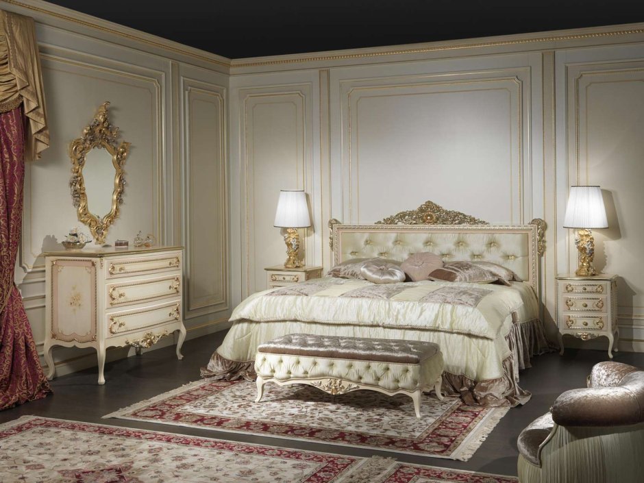 Роскошная спальня в классическом стиле