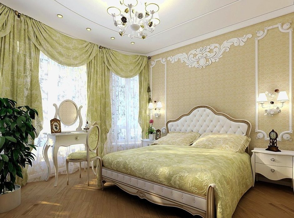 Спальня в стиле классицизм (73 фото)
