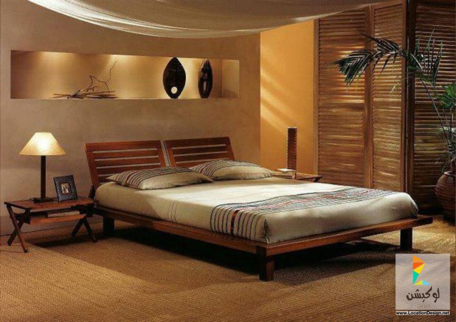 Кровать в африканском стиле