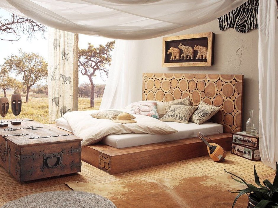 Спальня в африканском стиле (72 фото)
