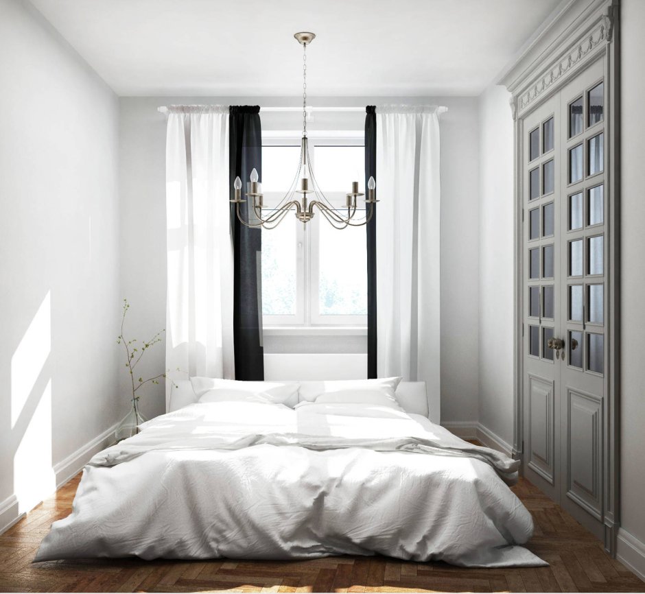 Спальня 10 м в парижском стиле
