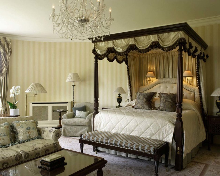 Спальня в стиле английской классики