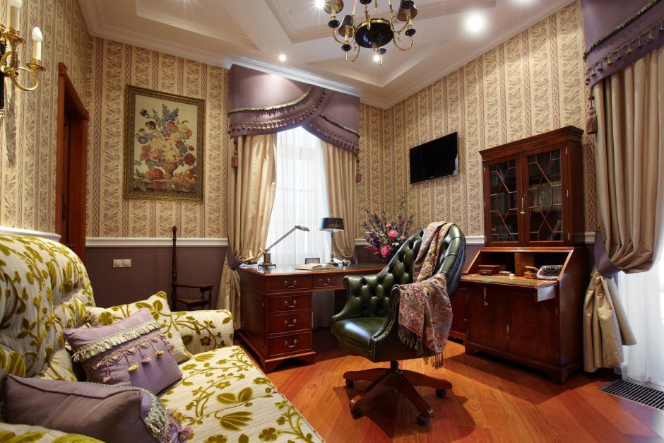 Английский особняк Викторианский стиль интерьер спальня