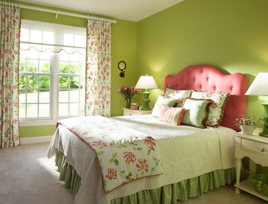 Спальня Прованс зеленая