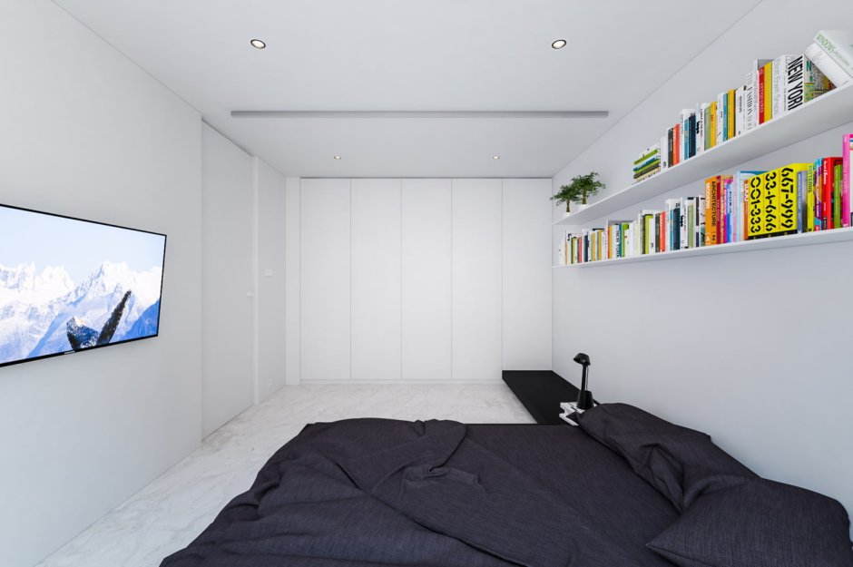 Маленькая спальня в стиле минимализм (78 фото)