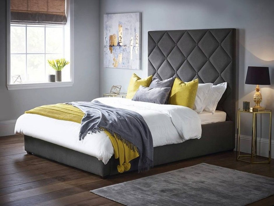 Кровать Lydia 160х200 желтая