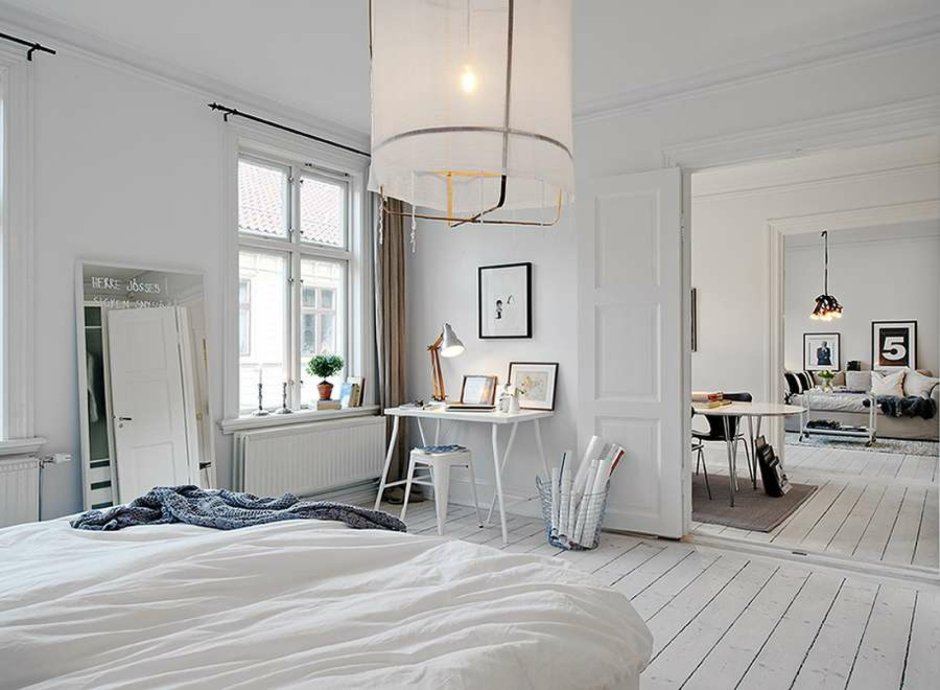 Спальня в шведском стиле