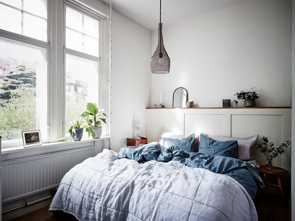 Шведский стиль в интерьере спальни
