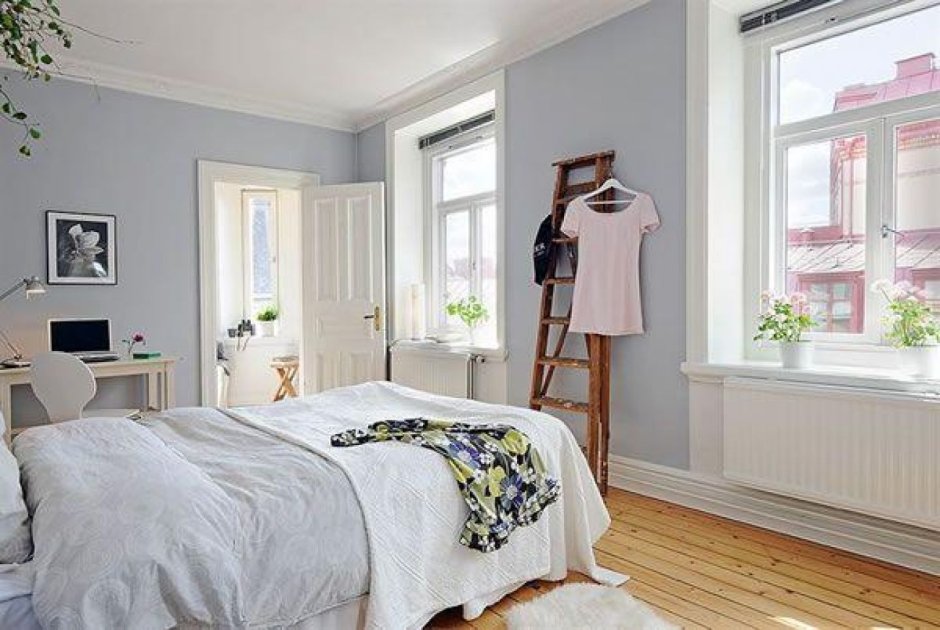 Шведский стиль в интерьере спальни