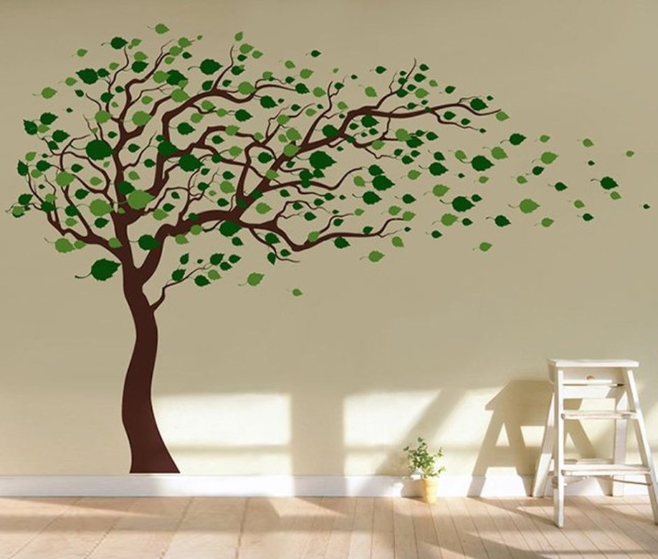 Макет деревьев для декора стен