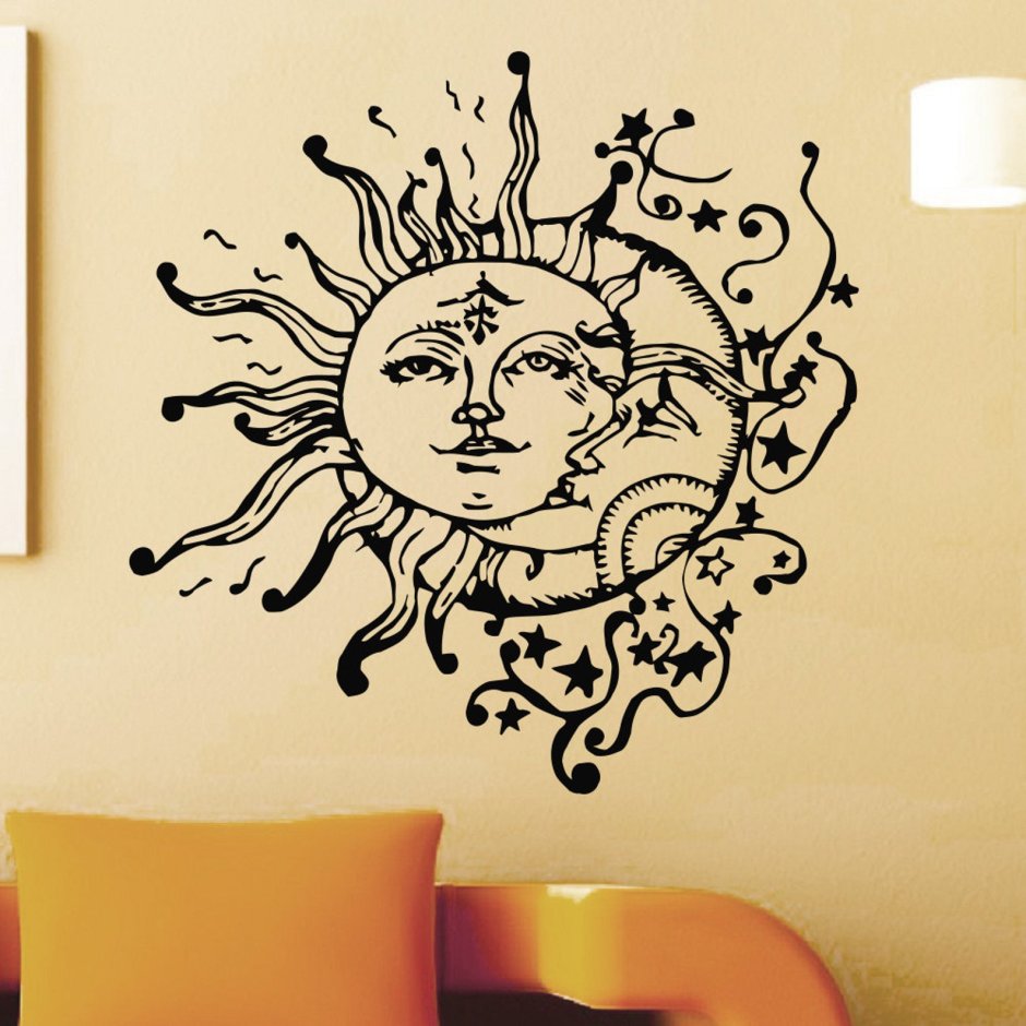 Декор панно на стену солнце