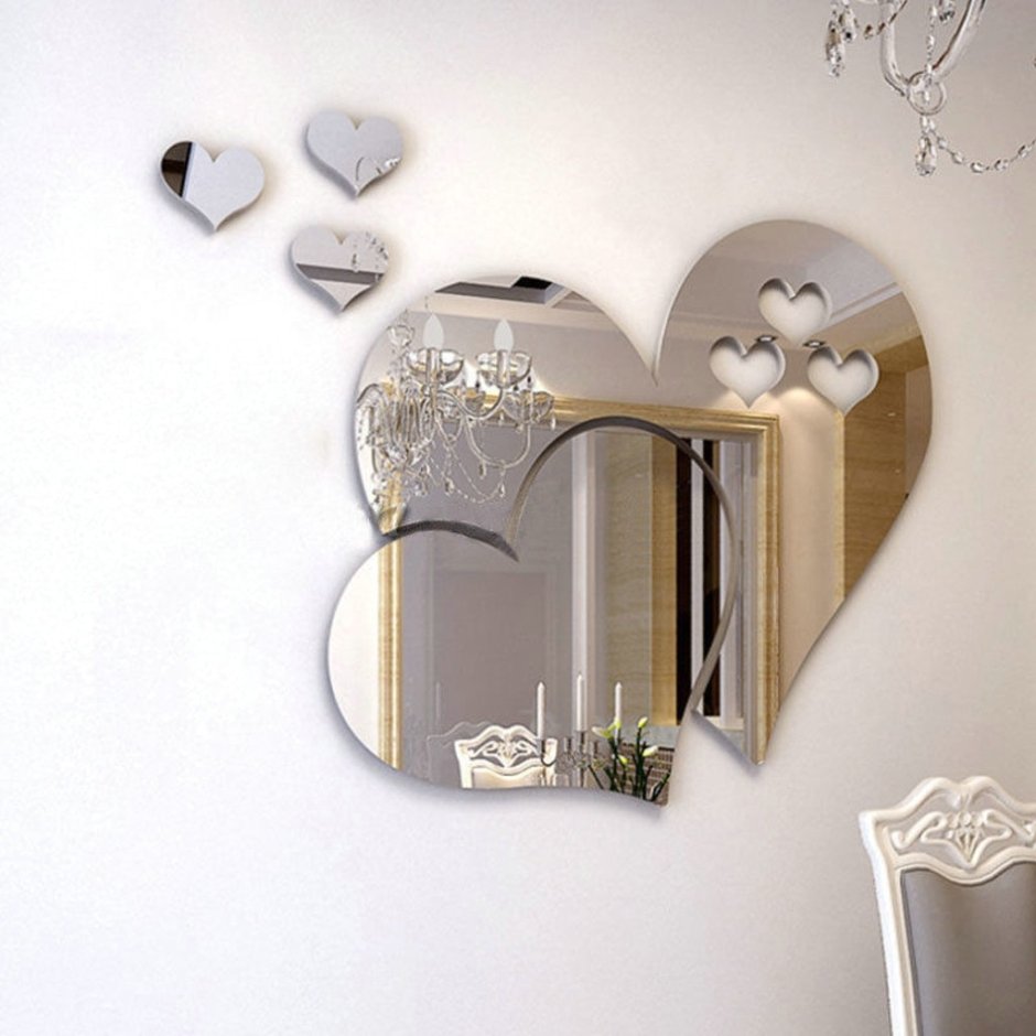 Виниловые зеркальные наклейки для интерьера