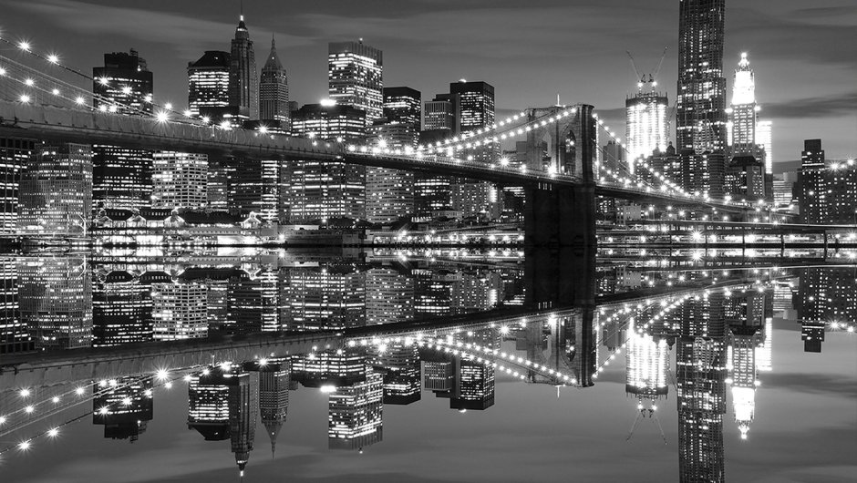 Бруклинский мост Нью-Йорк фреска