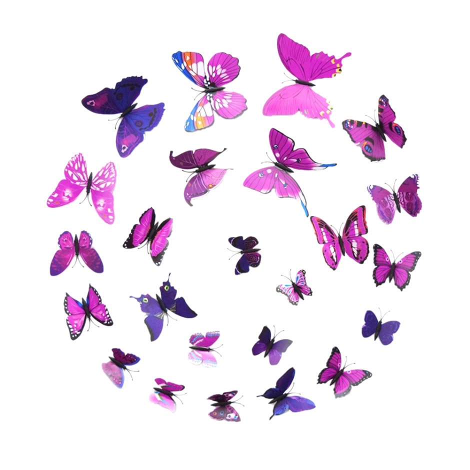 Бабочки на стену цветные