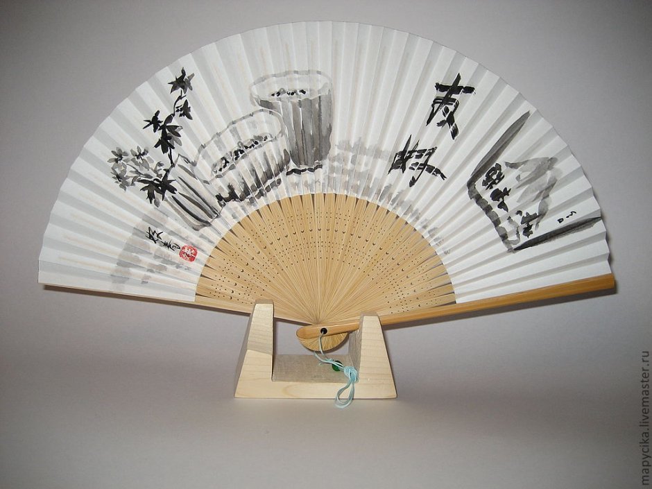 Ямато-э древнеяпонская живопись веера