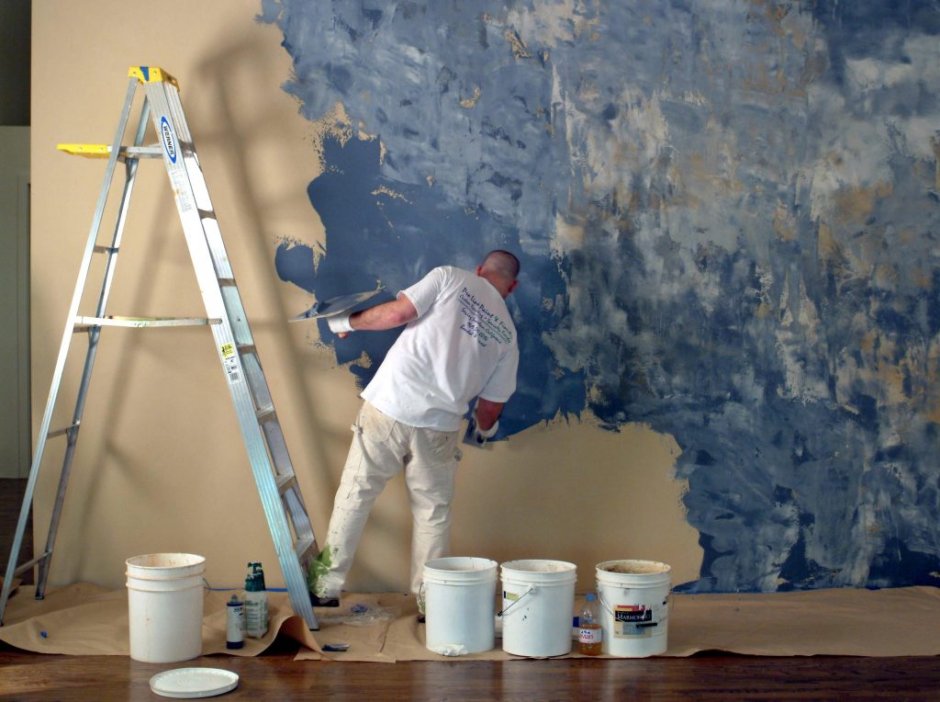 Современные техники покраски стен