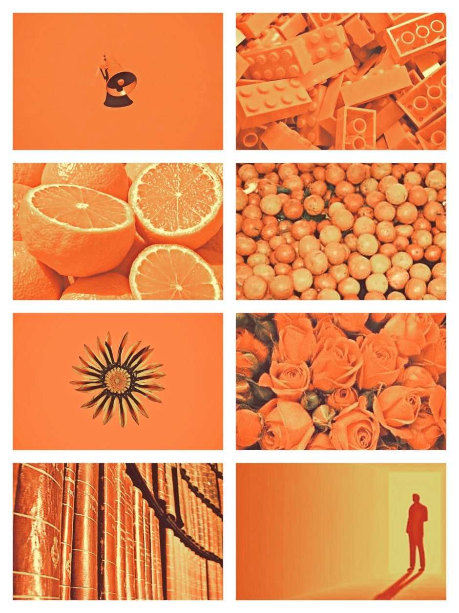 Оранжевый коллаж