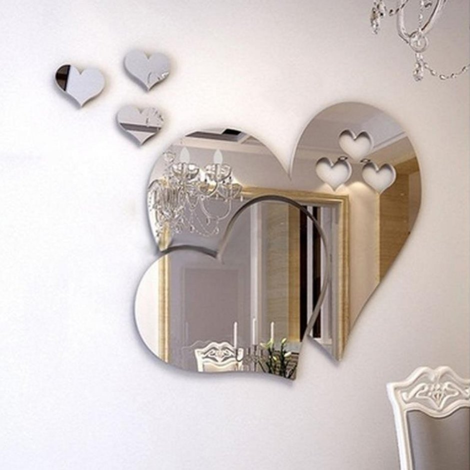 Декоративные зеркальные наклейки для интерьера