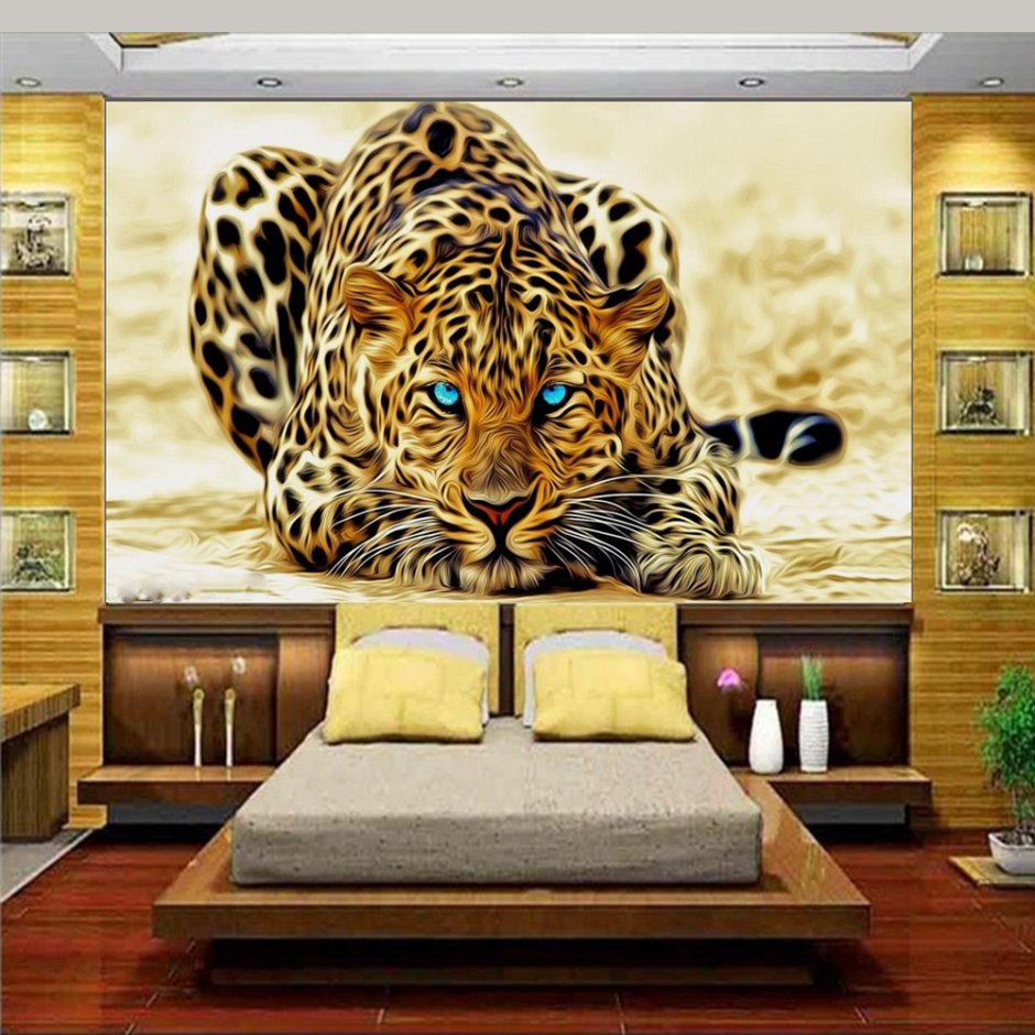 Картина тигра в интерьере