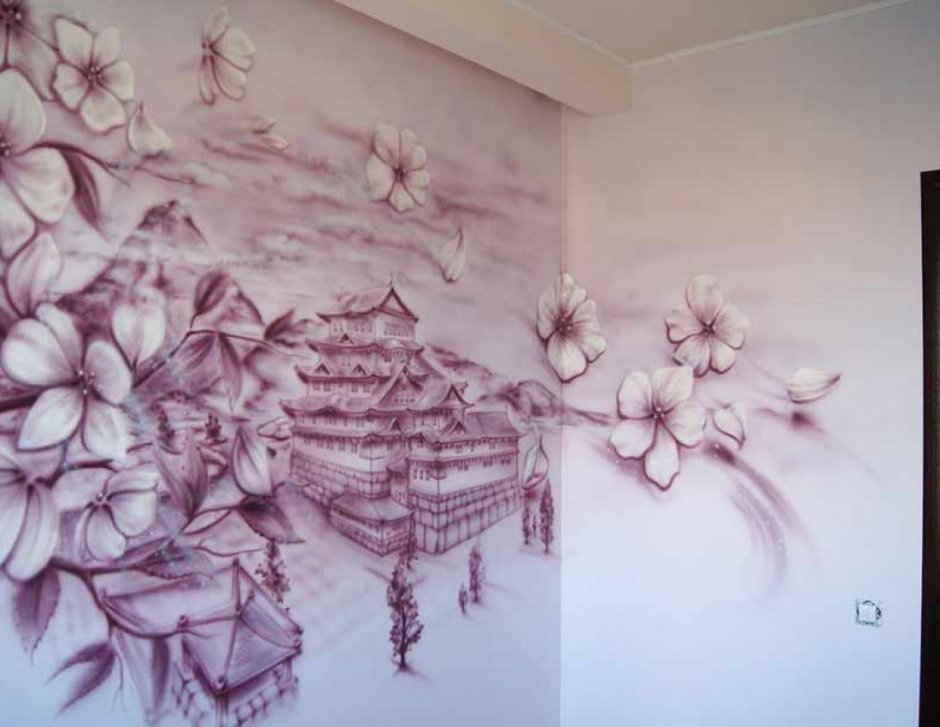Рисуем на стене в квартире своими руками 3д