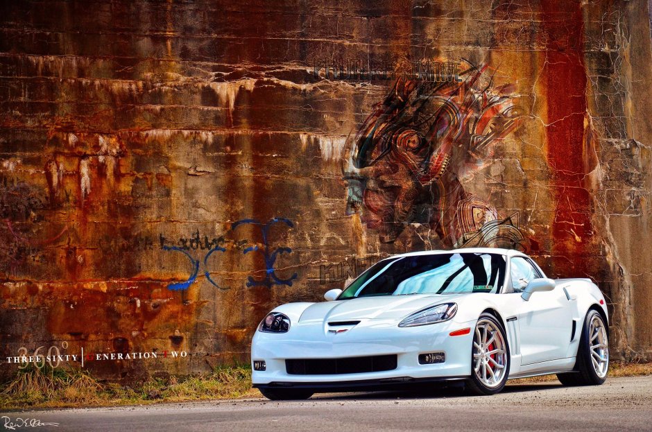 Chevrolet Corvette c6 Wallpaper White