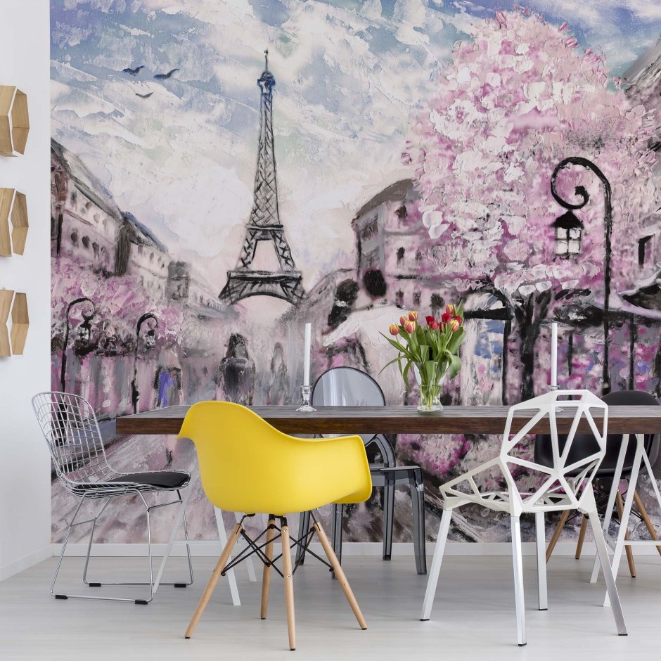 Фотообои на стену Париж на кухню