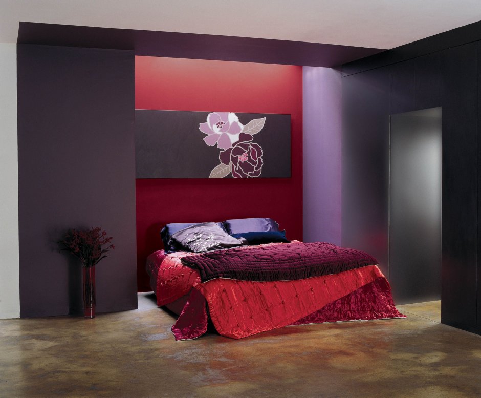 Интерьер комнаты в розовых тонах