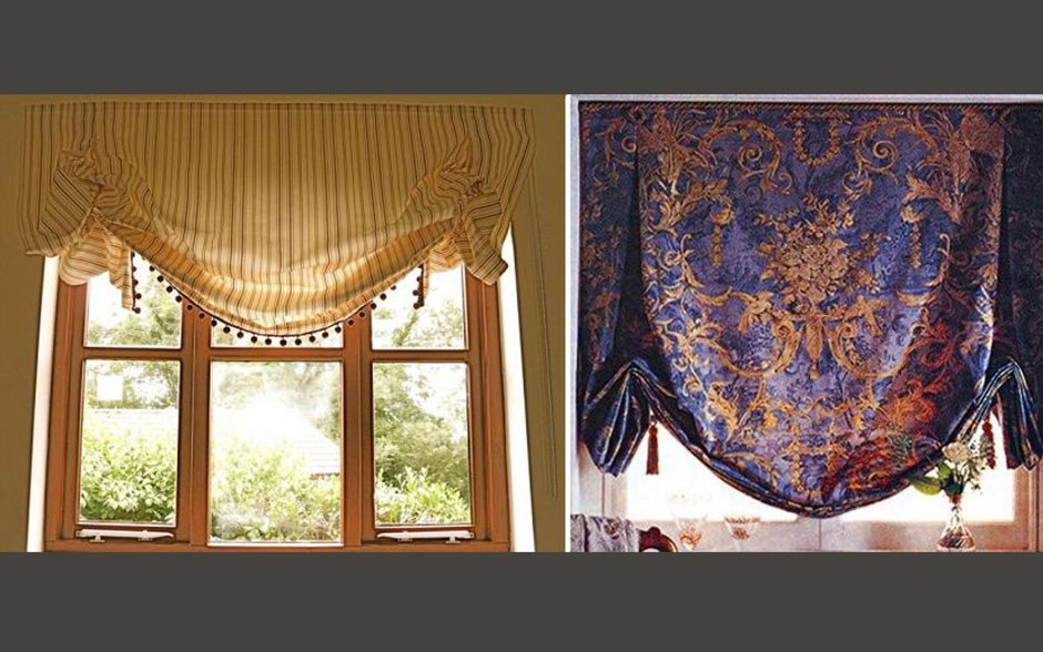 Традиционные цветочные английские шторы