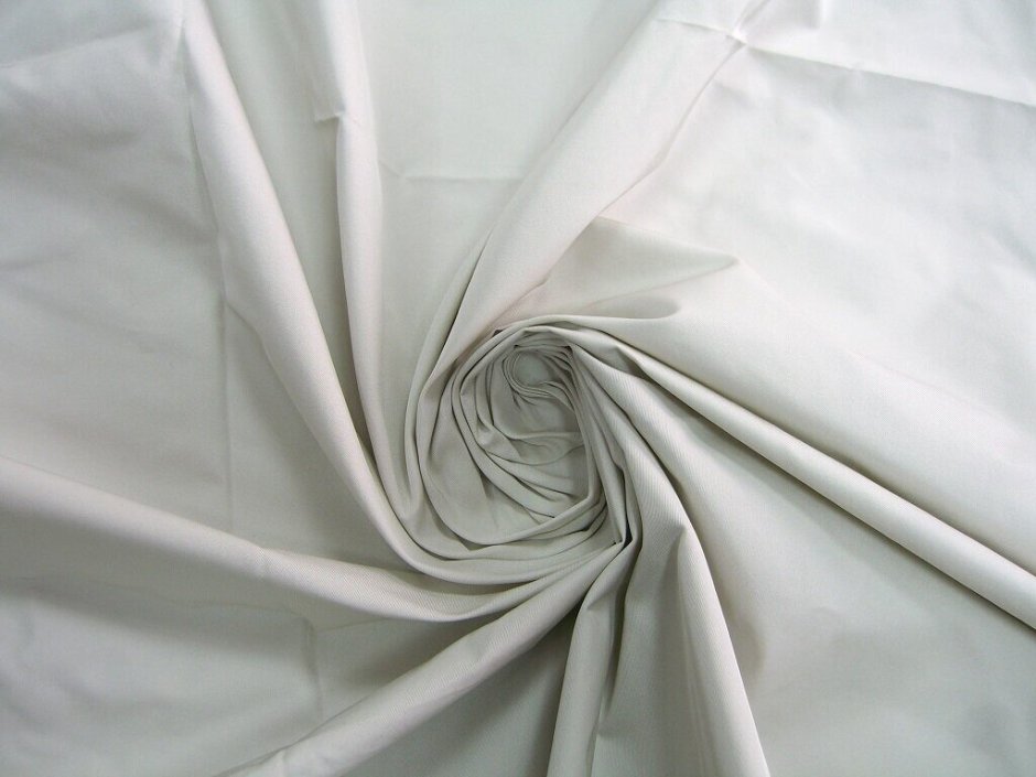 Тафта ткань белая