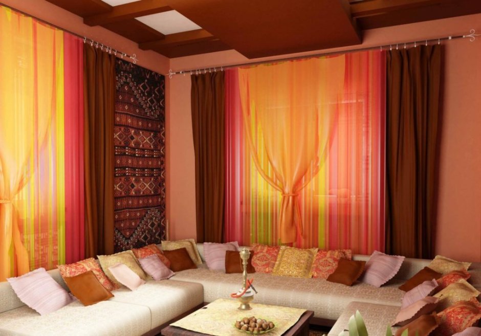 Марокканский интерьер спальни