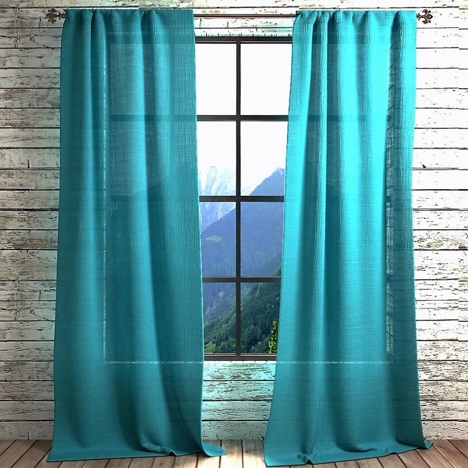 Зеленые велюровые шторы