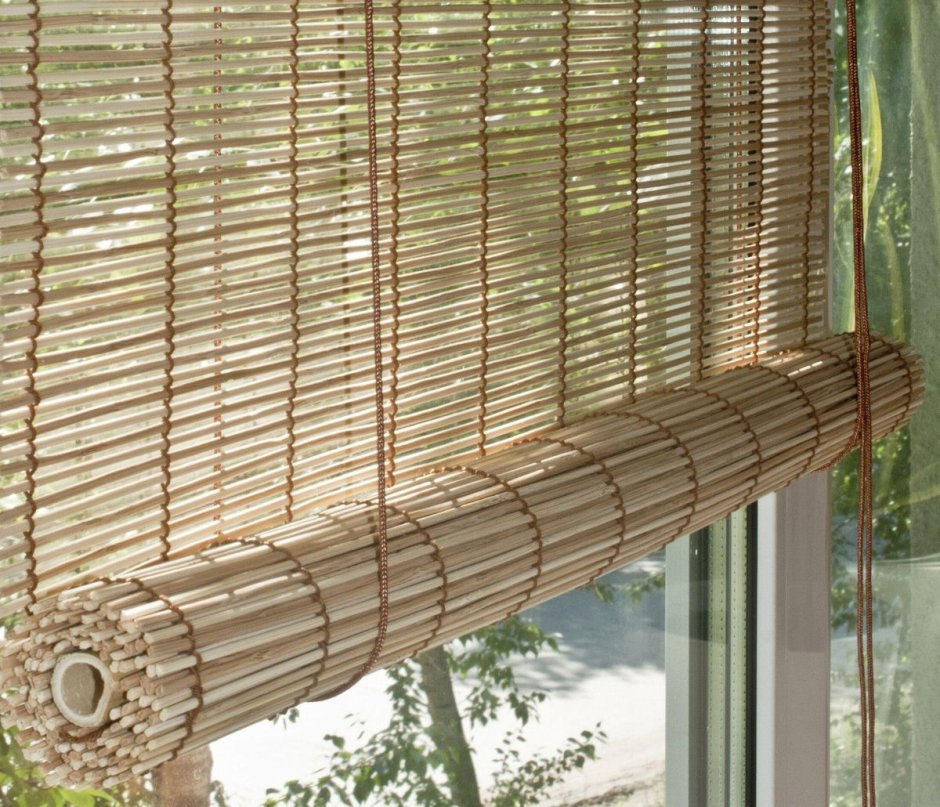 Икеа рулонная штора бамбук