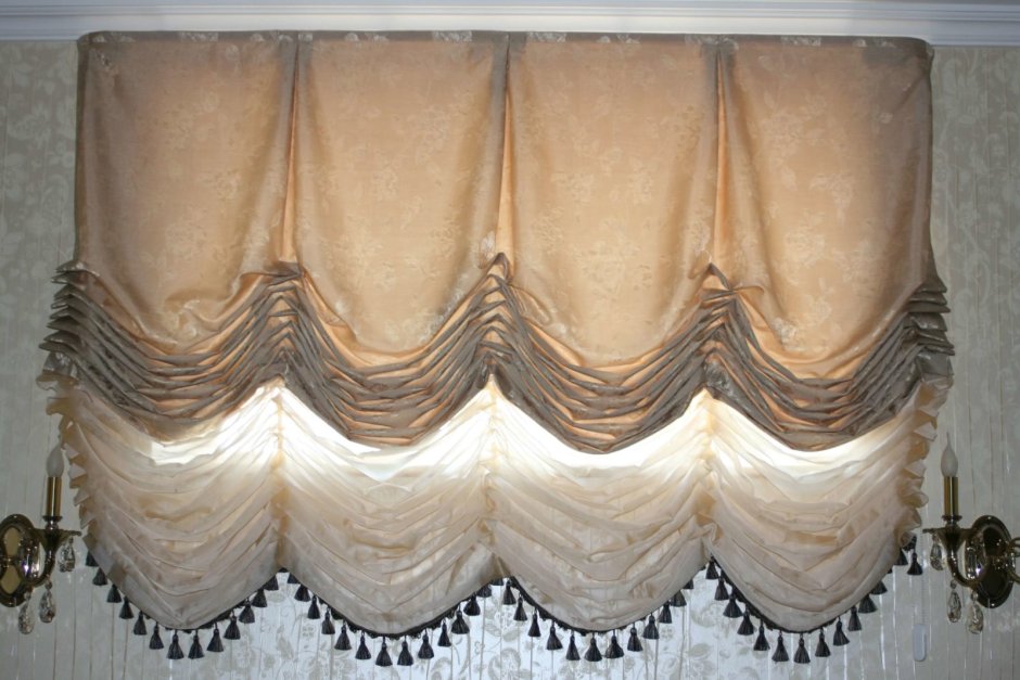Французские шторы или шторы с фестонами