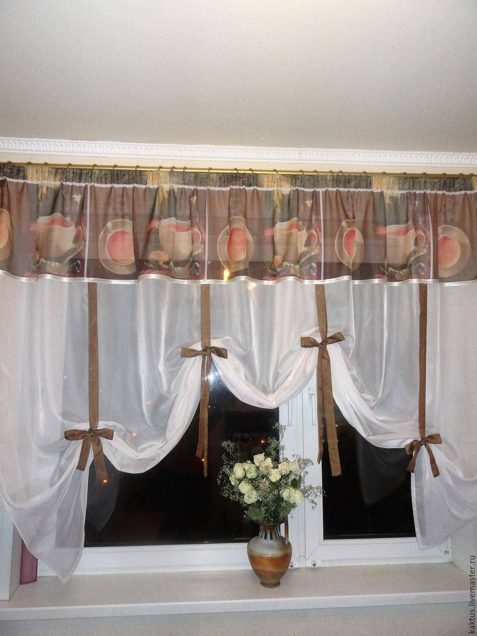 Оригинальные шторы на кухню