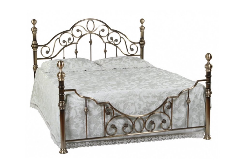 Кровать Виктория 160х200 античная медь
