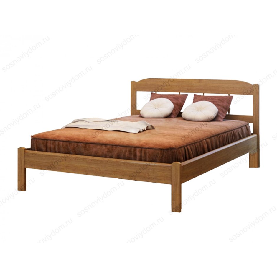 Кровать Карина 1 орех Браво мебель
