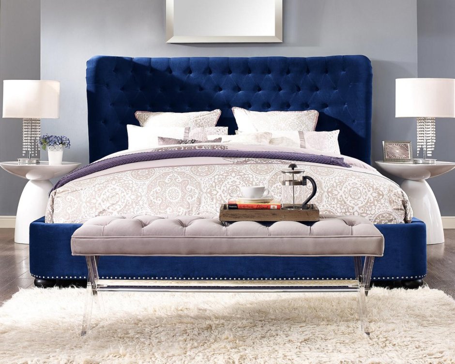 Кровать Velvet Blue