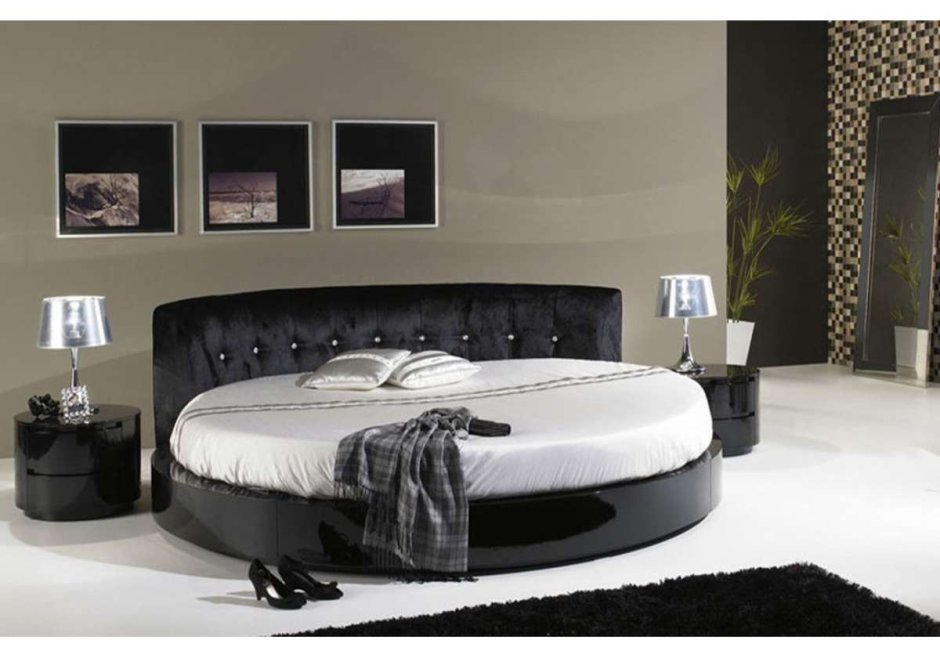 Кровать круглая для спальни