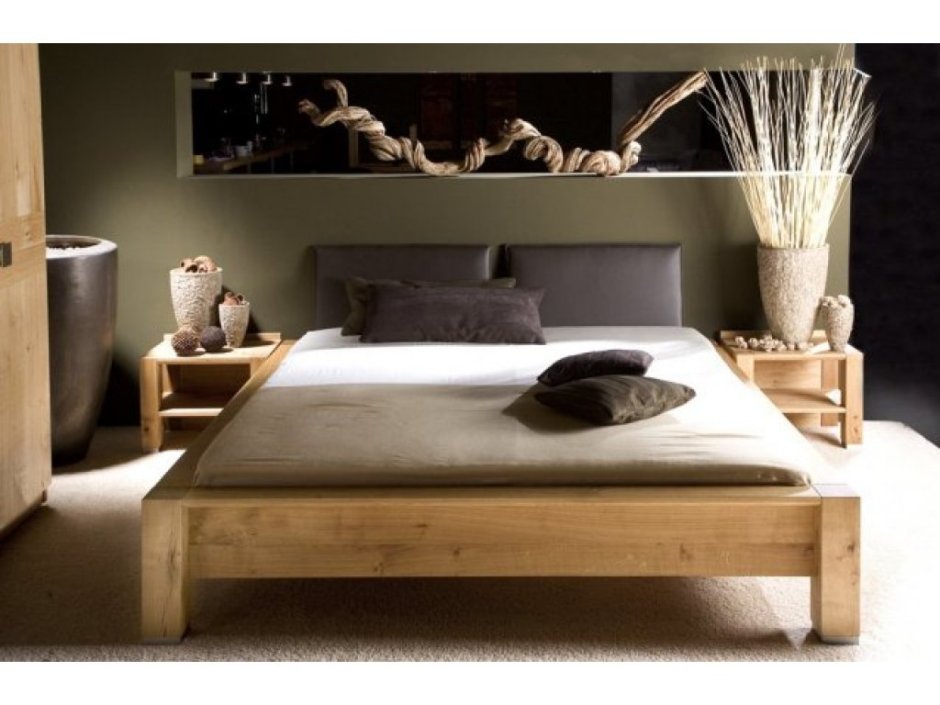 Необычные деревянные кровати