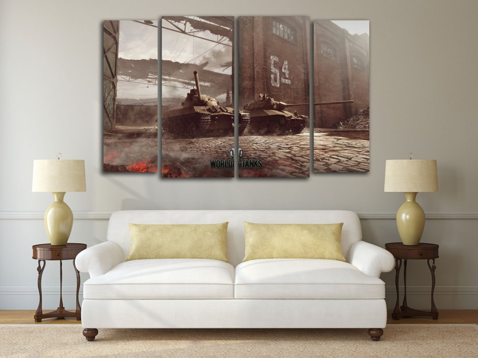 Картина для зала над диваном