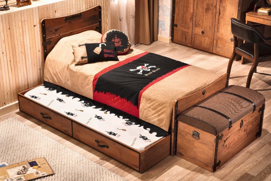 Кровать выдвижная Cilek Pirate