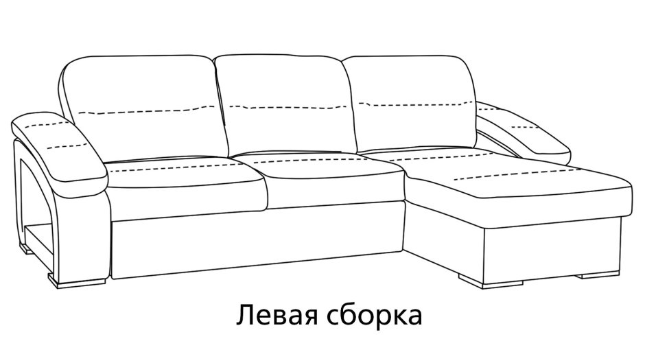 Диван Рокси с оттоманкой