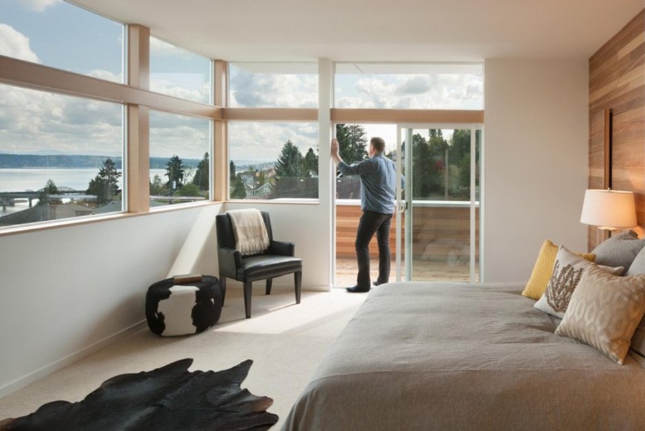 Вид с панорамными окнами в Сиэтле