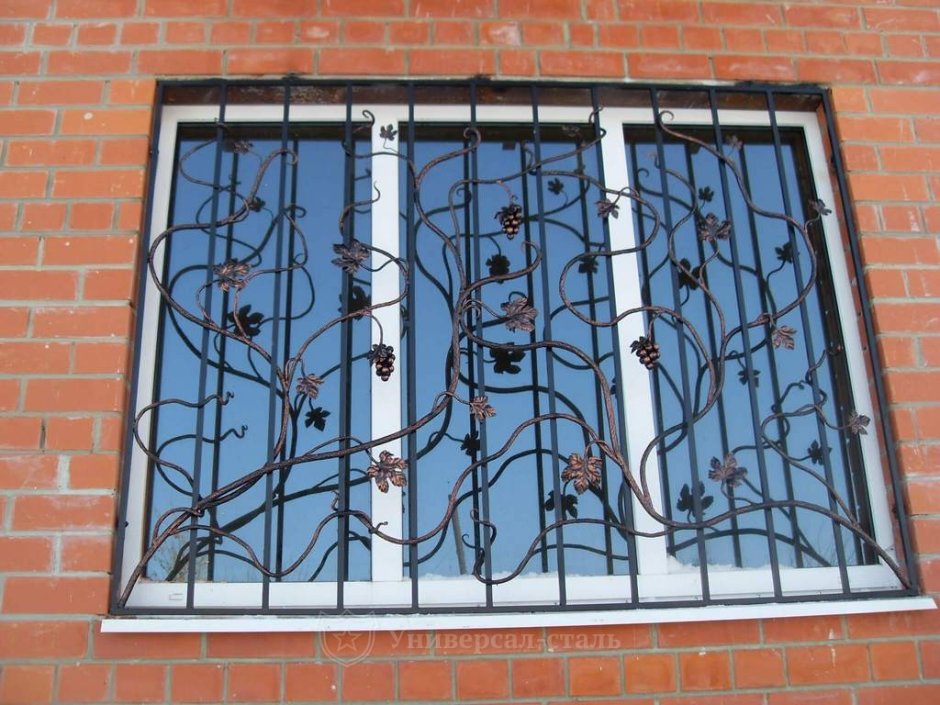 Красивые металлические решетки на окна