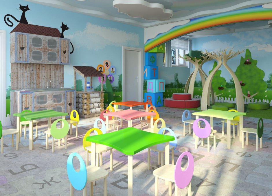 Интерьеры детских садов