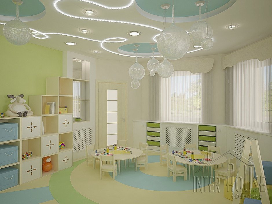 Комната для занятий в детском саду