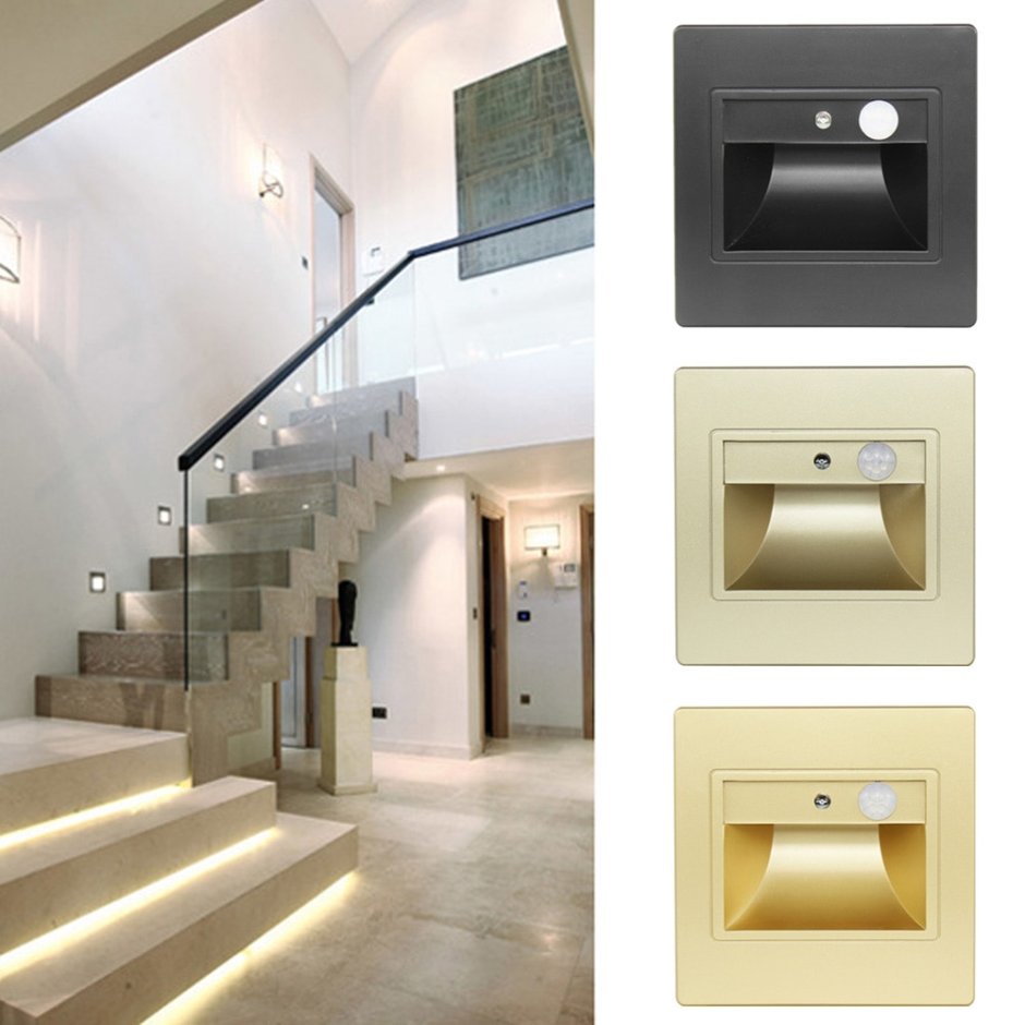 Подсветка для ступеней лестницы с датчиком движения Kanlux Terra led PIR CW (27373)