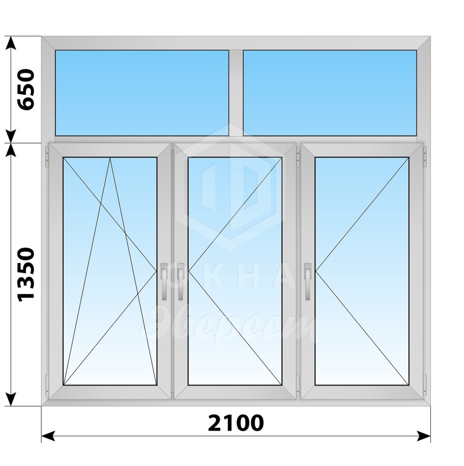 Пластиковое окно на белом фоне